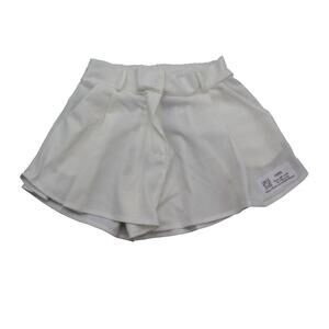 Stylewise Shorts Womens S White High Rise Wide Leg Pleated Mini Casual Bottoms